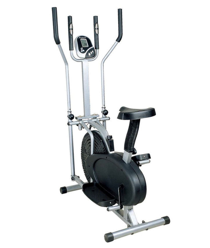 NEW FITNESS PRO 2IN1 ELLIPTICAL CROSS TRAINER & EXERCISE BIKE GYM